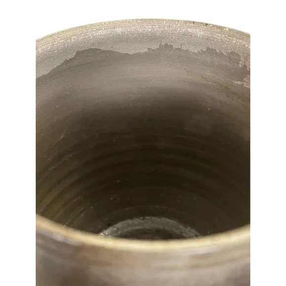 Michael Welliver Pottery Raku Art Signed Studio Vessel Kitchen Office Unusual - Picture 16 of 16